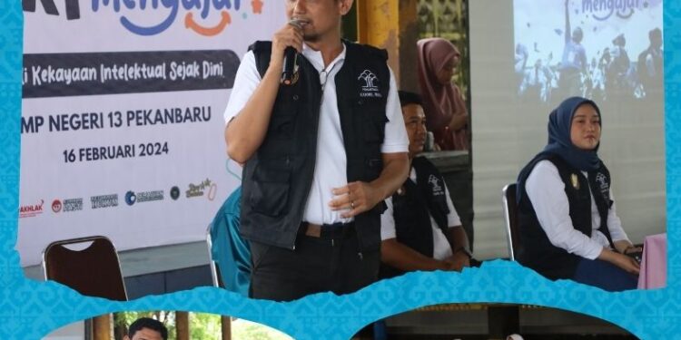 Murid SMP Negeri 13 Pekanbaru Sangat Bersemangat Ikuti DJKI Mengajar