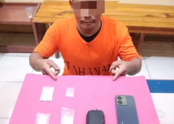 Jajaran Polsek Kampar Kiri Hilir Kembali Tangkap Bandar Narkoba BL (40) di Desa Kapau