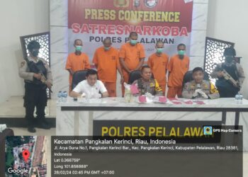 Satresnarkoba Polres Pelalawan Berhasil Ungkap 5 Kg Narkotika dan 3,250 Butir Pil Happy Five