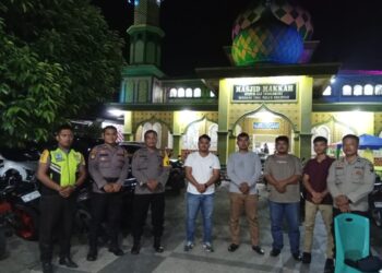Polres Kuansing Giat Pengamanan Shalat Tarawi di Berbagai Masjid Selama Bulan Suci Ramadhan 1445 H Tahun 2024