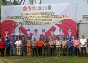 Kapolresta Pekanbaru Pimpin Apel Kesiapsiagaan Penanggulangan Karhutla 2024