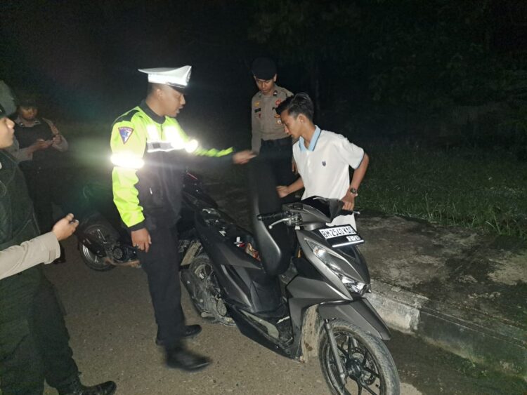 Sat Lantas Polres Kuansing Gelar Patroli dan Penertiban Knalpot