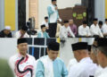 Pj Walikota Pekanbaru Muflihun, dan Sekdako Safari Ramadhan Ke-6 di Mesjid Al-Mukmin, jalan Uka, Kelurahan Air Putih, Kecamatan Tuah Madani Pekanbaru