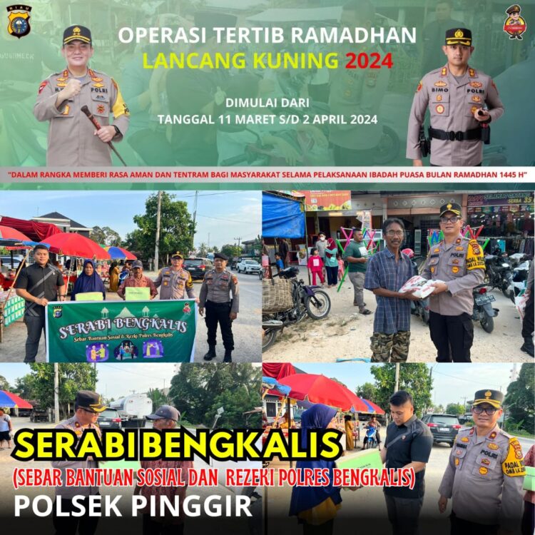 kegiatan Operasi Tertib Ramadhan Brerupa Sebar Bantuan Sosial dan Rezeki Polres Bengkalis