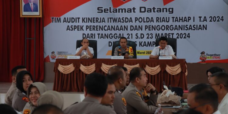 Polres Kampar Terima Tim Audit Kinerja Itwasda Polda Riau