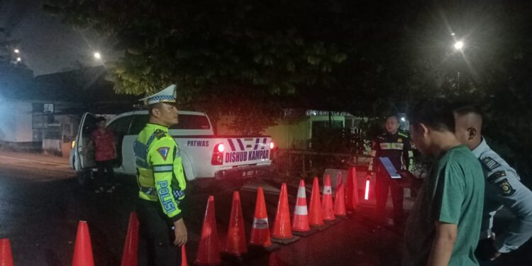 Gerak Cepat, Sat Lantas Polres Kampar Turun Langsung Respon Laporan Masyarakat