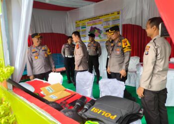 Tim Supervisi Ops Tertib Ramadhan Melakukan Peninjauan dan Pengecekan Pos Pam Cerano di Polres Kuansing