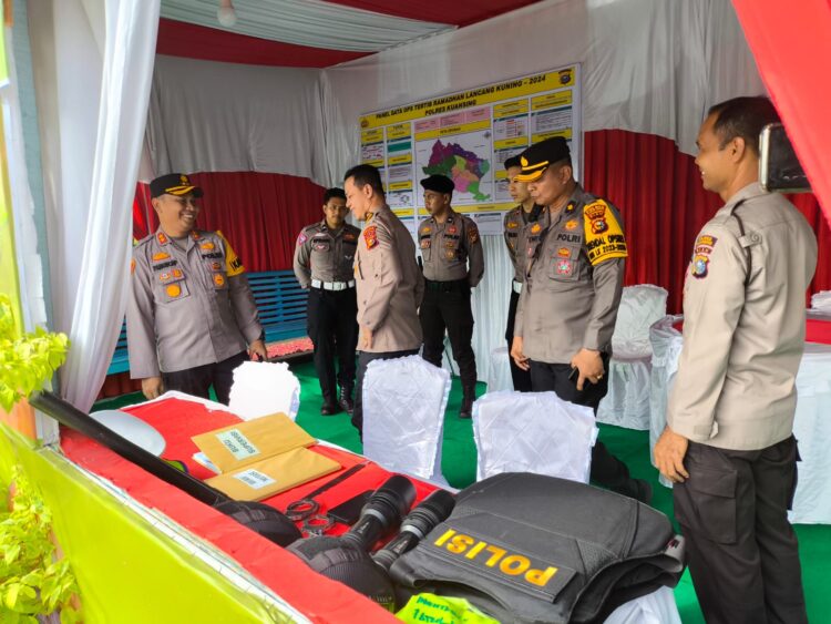 Tim Supervisi Ops Tertib Ramadhan Melakukan Peninjauan dan Pengecekan Pos Pam Cerano di Polres Kuansing