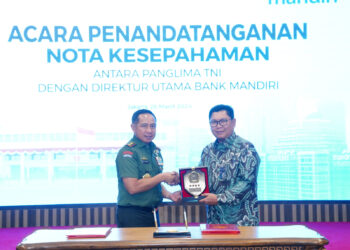 Pererat Kerjasama Layanan Jasa Perbankan, Panglima TNI Tandatangani MOU Dengan Bank BRI, Mandiri dan BNI