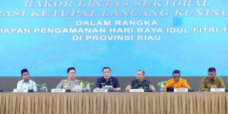 Polda Riau Gelar Rapat Lintas Sektoral Operasi KLK 2024