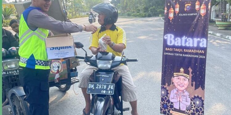 Sat Lantas Polres Kampar Rutin Laksanakan BATARA Selama Ramadhan 1445H/2024M