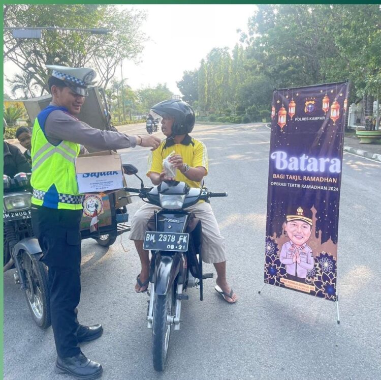 Sat Lantas Polres Kampar Rutin Laksanakan BATARA Selama Ramadhan 1445H/2024M