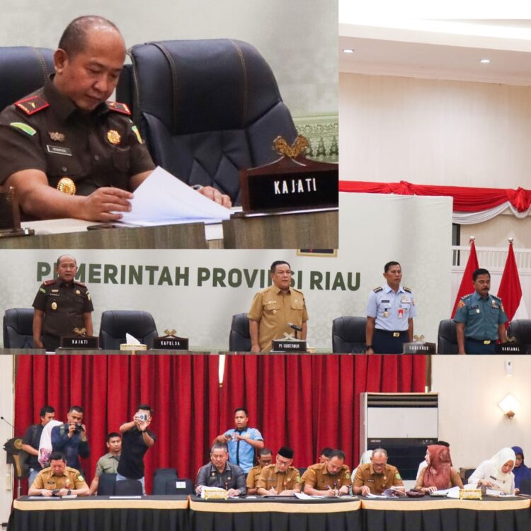 Wakajati Riau Hadiri Rakor Ketersediaan Bahan Pokok & Kesiapan Arus Mudik Lebaran Tahun 2024 Provinsi Riau