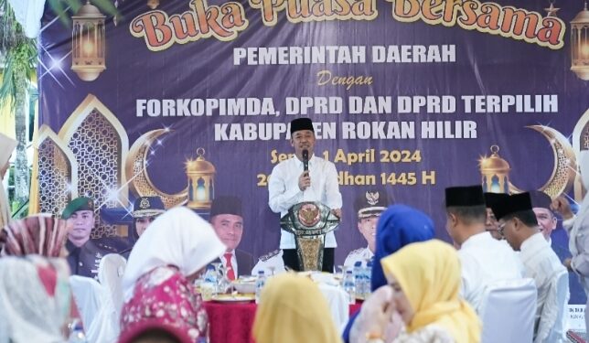 Forkopimda Rohil, DPRD Aktif dan Baru Terpilih Buka Puasa Bersama