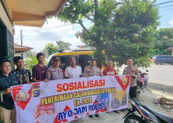Sat Binmas Polres Kampar Gencar Sosialisasi Tentang Penerimaan Polri