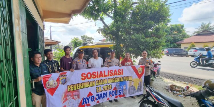 Sat Binmas Polres Kampar Gencar Sosialisasi Tentang Penerimaan Polri