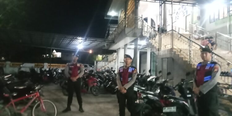 Sat Samapta Polres Kampar Gencar Laksanakan Pengamanan Sholat Tarawih