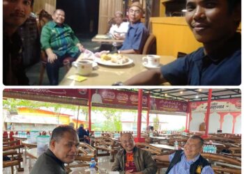 Paduka Raja Air Tiris H M Yunus Ngopi Bareng Dengan Insan Pers