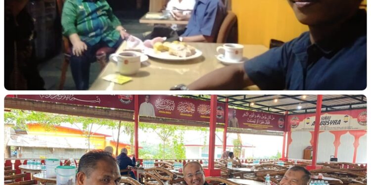 Paduka Raja Air Tiris H M Yunus Ngopi Bareng Dengan Insan Pers