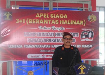 Cegah gangguan Kamtib, Lapas Narkotika Rumpai Laksanakan Kegiatan Apel Siaga 3+1 dan Razia Gabungan.