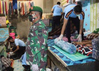 Kepala Lapas Bangkinangdan, APH dan TNI Geledah Kamar Hunian Tahanan