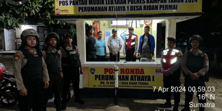 Menjelang Idul Fitri 1445 H, Sat Samapta Berikan Rasa Aman dan Nyaman pada Masyarakat Kampar