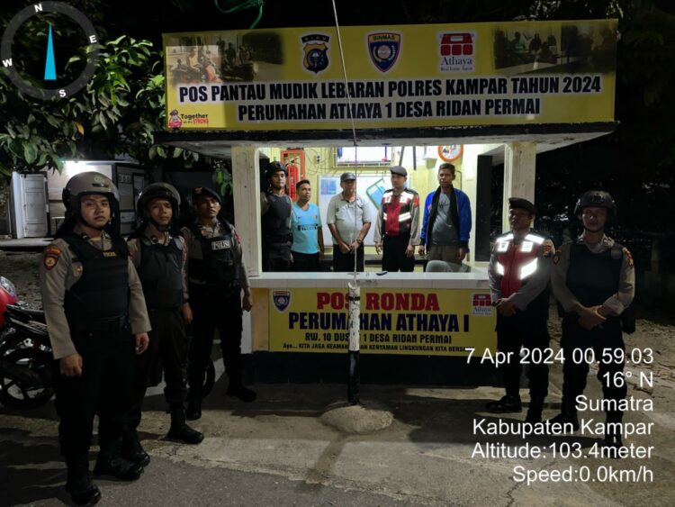 Menjelang Idul Fitri 1445 H, Sat Samapta Berikan Rasa Aman dan Nyaman pada Masyarakat Kampar