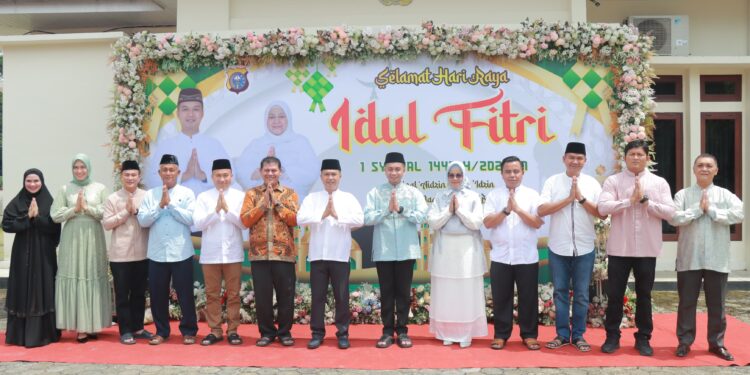 Kapolres Kampar Halal Bihalal Beserta Personil Jajarannya