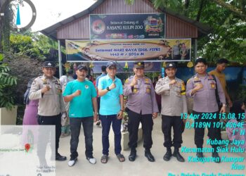 Kapolsek Siak Hulu Pimpin Patroli Pengawasan Dan Pengamanan di Objek Wisata