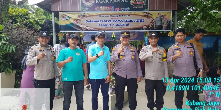 Kapolsek Siak Hulu Pimpin Patroli Pengawasan Dan Pengamanan di Objek Wisata