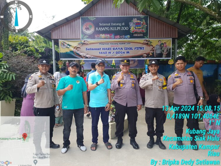 Kapolsek Siak Hulu Pimpin Patroli Pengawasan Dan Pengamanan di Objek Wisata