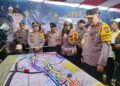 Kasat Lantas Polres Kampar AKP Viola Paparkan Keadaan Lalu Lintas Jalur Lintas Barat, Dihadapan Kapolda Riau