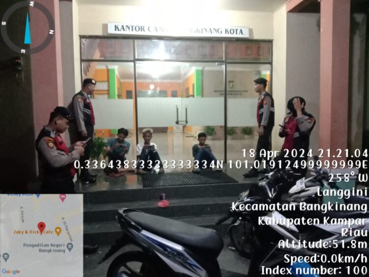 Cegah Kriminalitas, Polres Kampar Gelar Kegiatan Rutin Yang Di Tingkatkan (KRYD) Saat Malam Hari
