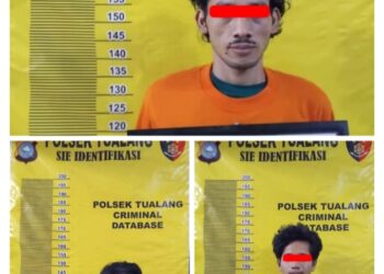 Tim Opsnal Polsek Tualang Sikat 3 Pelaku Bongkar Rumah