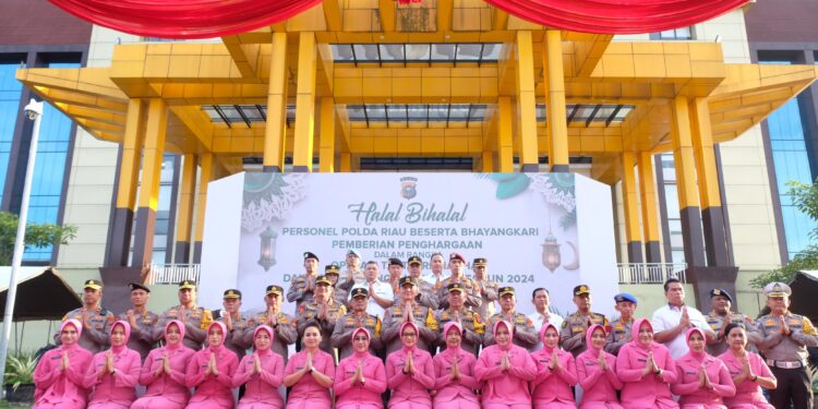 Halal Bihalal Polda Riau, 6 Kapolres Dapat Penghargaan