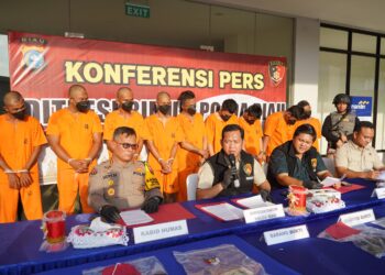 Ditreskrimum Polda Riau Sikat Empat Orang Kasus Pemilikan Senpi ilegal