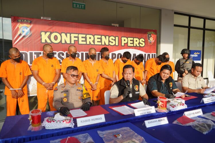 Ditreskrimum Polda Riau Sikat Empat Orang Kasus Pemilikan Senpi ilegal
