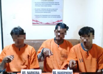 Terlibat Peredaran Sabu, Tiga Orang Pria Diringkus Polisi