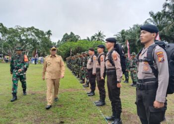 Kapolsek Kuantan Hilir Hadiri Upacara Pembukaan Satgas TMMD ke-120 Kodim 0302/Inhu TA 2024