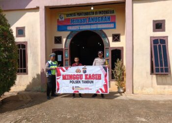 Personil Polsek Tandun Terima Keluhan Masyarakat Soal Knalpot Brong Saat Giat Minggu Kasih