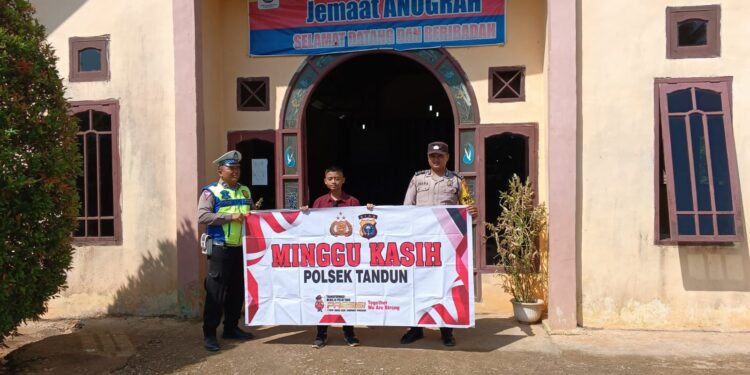Personil Polsek Tandun Terima Keluhan Masyarakat Soal Knalpot Brong Saat Giat Minggu Kasih