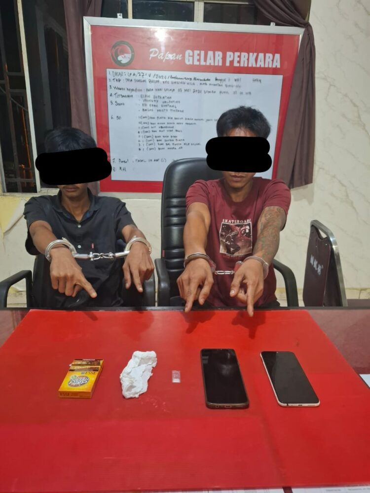 Tim Mata Elang Sat Resnarkoba Polres Kuansing Ungkap Tindak Pidana Narkotika Jenis Sabu