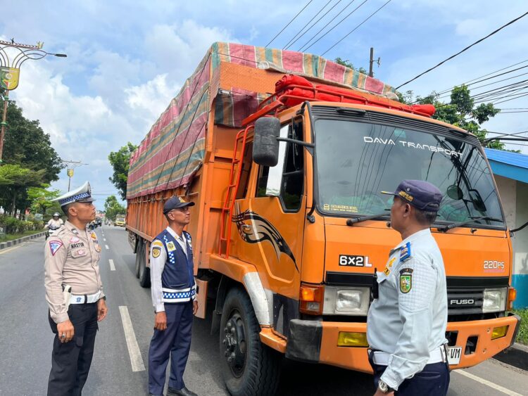Sat Lantas Polres Kuansing Sosialisasi Program Bulan Dirlantas Polda Riau