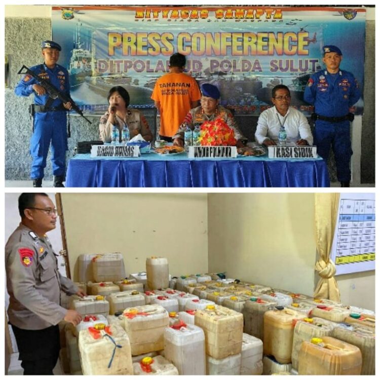 Ditpolairud Polda Sulut Bongkar Praktik Penyalahgunaan BBM Bersubsidi