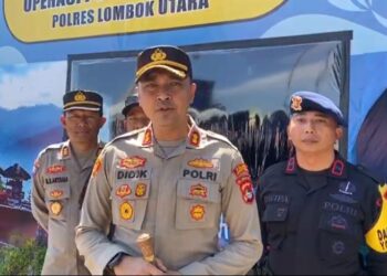 Imbangi Pengamanan WWF di Bali, Kapolres Lombok Utara Tinjau Pengamanan di Pelabuhan Bangsal