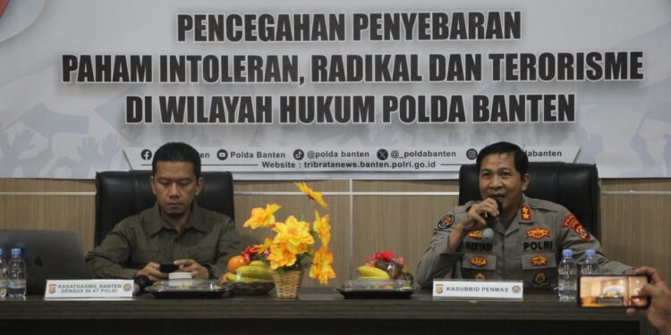Cegah Paham Radikalisme, Polda Banten Gelar Sosialisasi Bersama Media