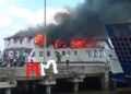 Kapal Penyebrangan Roll On-Roll Off (Roro) Bengkalis Terbakar