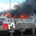 Kapal Penyebrangan Roll On-Roll Off (Roro) Bengkalis Terbakar