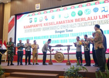 Ditlantas Polda Riau Gelar Kampanye keselamatan dan FGD Bersama Pengusaha Angkutan Umum
