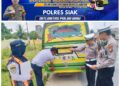Unit Lantas Polsek Tualang Polres Siak Gelar Giat Bung Selamat